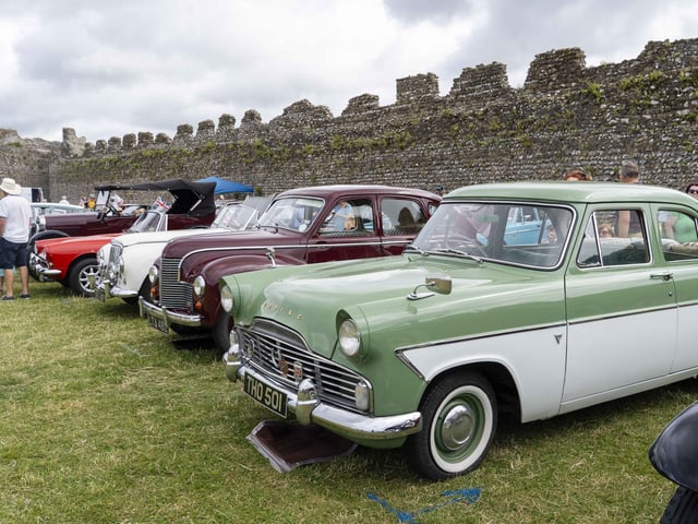 The vintage car show at Portchester Gala