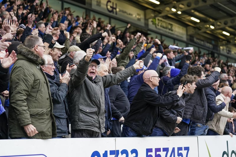 4,019 Pompey fans enjoyed the Blues' 1-0 win at Peterborough
