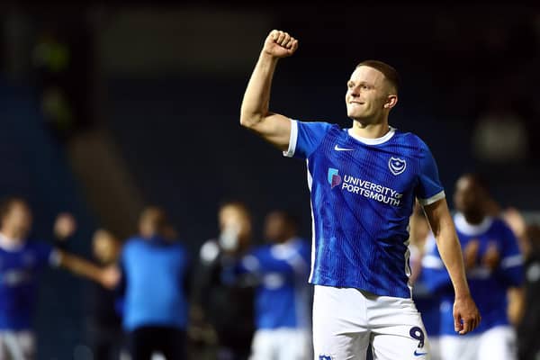 Blackburn Rovers and Ipswich Town linked striker Colby Bishop believes the scenes will be spectacular if Pompey get promoted this season. Image: Getty Images)