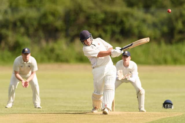 Harry McBride hits out for Waterlooville 2nds against Portsmouth 3rds.

Picture: Keith Woodland
