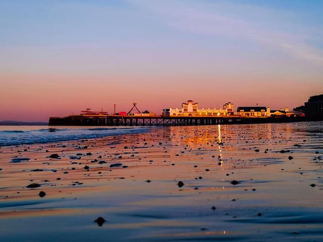 Southsea Beach and pier taken by Vicky Stovell