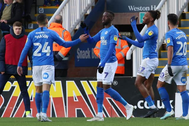 Mo Eisa and Ivan Toney have been banging in the goals for Peterborough: Pic Joe Dent/JMP