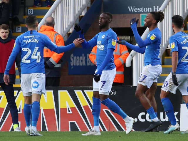 Mo Eisa and Ivan Toney have been banging in the goals for Peterborough: Pic Joe Dent/JMP