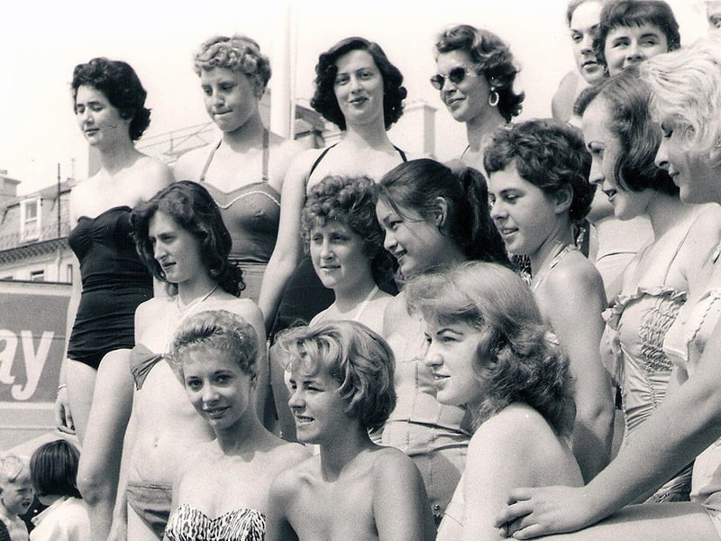 Southsea girls who entered the Marilyn Monroe competition alongside South Parade Pier in a summer of 1960.