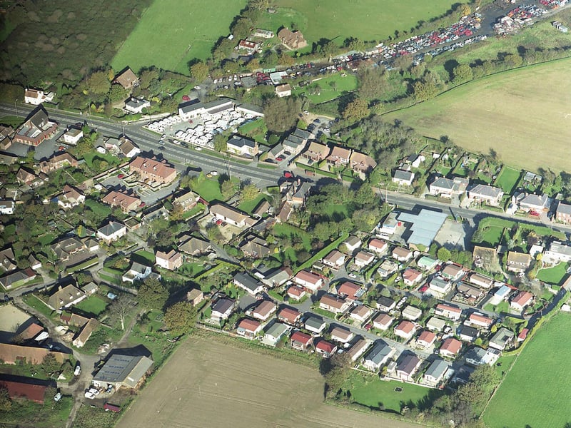 An aerial of Nutbourne in 1998.