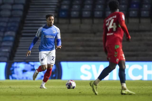 Josh Koroma has scored four goals in 11 appearances, yet has still to scale the heights at Pompey. Picture: Jason Brown/ProSportsImages