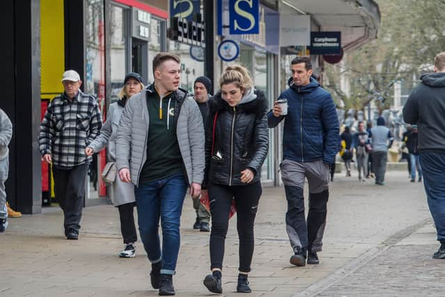 Commercial Road, Portsmouth on 20 March 2020. Picture: Habibur Rahman