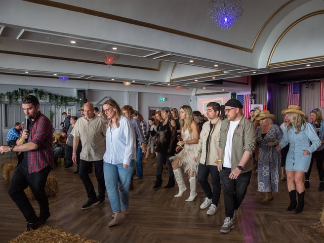 Line Dancing at Country on The Coast. Picture by Emma Terracciano