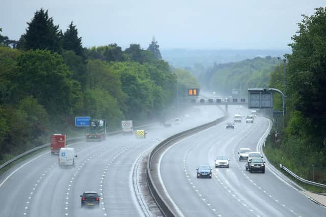 The M3 is among stretches of smart motorway with no hard shoulder