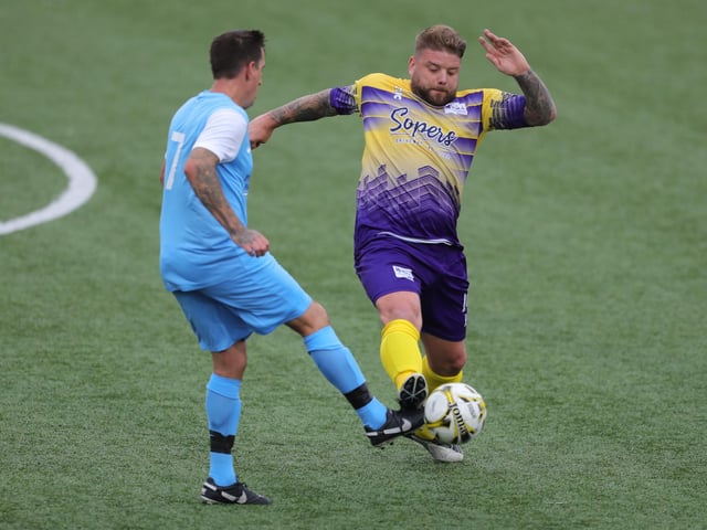 Action between Lenny's 11 vs United Minds FC.
