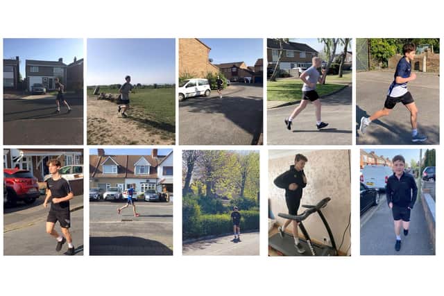 A group of 10 Bay House School students aged 15 are running 1,050km between them over the lockdown extension to raise funds for the NHS.