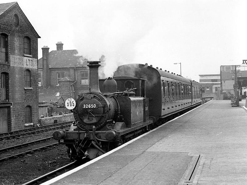 The last Hayling Billy prepares to leave Havant station in 1963.
