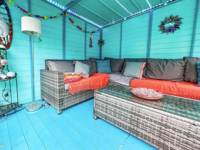 The property has an outbuilding in the garden which can be used as a summer house, a gym or an office.