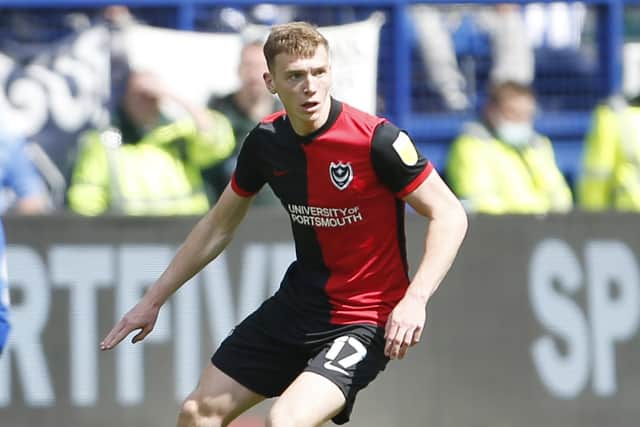 Hayden Carter featured 22 times for Pompey last season while on loan from Blackburn