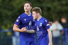 Tommy Scutt, left, has joined Horndean from Baffins Milton Rovers Picture: Chris Moorhouse (jpns 130721-44)