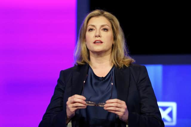 Conservative party leadership contender Penny Mordaunt at Here East studios in Stratford, east London, before the live television debate for the candidates for leadership of the Conservative party, hosted by Channel 4.