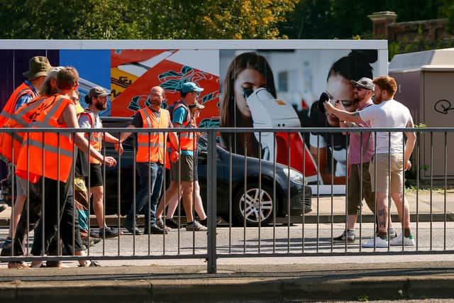 The Just Stop Oil protest in Anglesea Road, Portsmouth
Picture: Chris Moorhouse