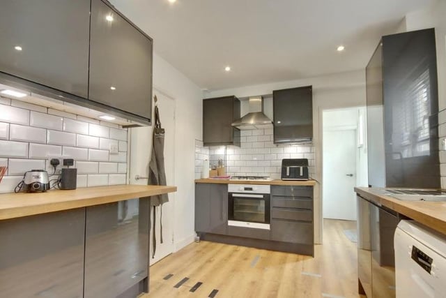 The listing says: "We are delighted to offer for sale this two bedroom, terraced house situated in the highly sought after location of Peronne Close, Hilsea. This home is perfectly located with motorway access, bus routes and both Cosham and Hilsea train stations within 1.2 miles".