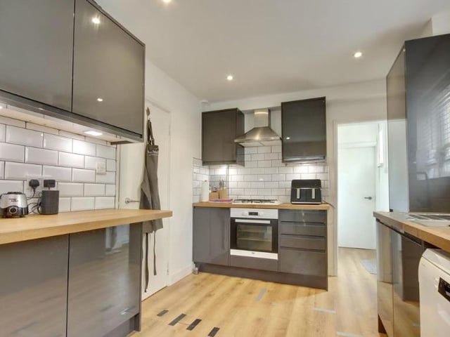 The listing says: "We are delighted to offer for sale this two bedroom, terraced house situated in the highly sought after location of Peronne Close, Hilsea. This home is perfectly located with motorway access, bus routes and both Cosham and Hilsea train stations within 1.2 miles".