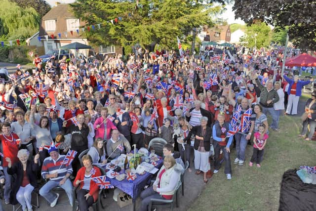 Photo taken at a street party for Her Majesty The Queen's Diamond Jubilee in Highfield Avenue Waterlooville - probably the biggest and almost certainly one of the best Jubilee Street Parties to be held in the area .
Picture: Malcolm Wells (121947-6714)