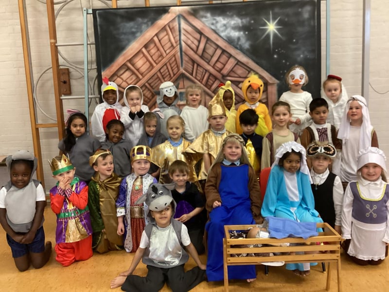 Woodpecker class at Stamshaw Infant School put on a festive nativity show.  Picture: Submitted