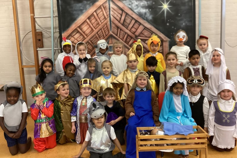 Woodpecker class at Stamshaw Infant School put on a festive nativity show. 
Picture: Submitted