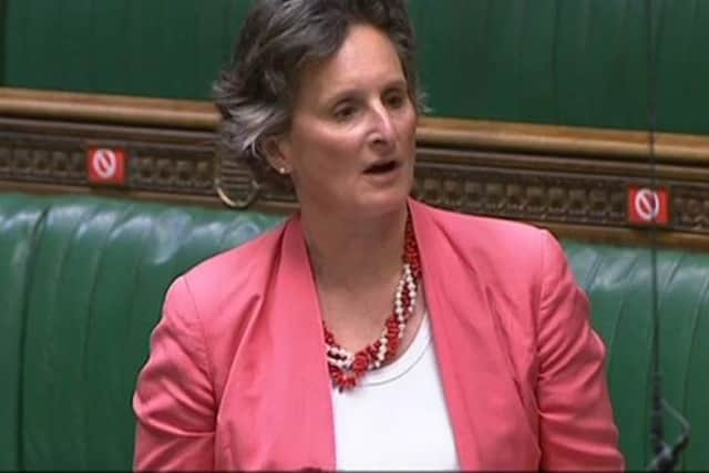 Flick Drummond pictured speaking during the debate on the Environment Bill