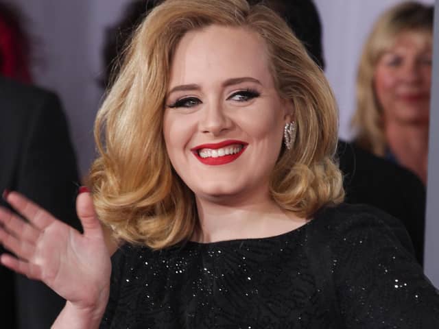 Adele arrives for the Kong Skull Island Los Angeles premiere in February, 2012.