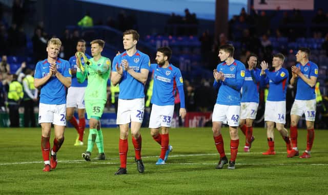 Pompey's players are still awaiting their coronavirus test results. Picture: Joe Pepler