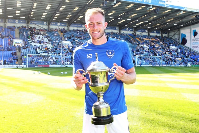 Position: Defender, Years at Pompey: 2015-2019, Appearances: 175.   Picture: Joe Pepler