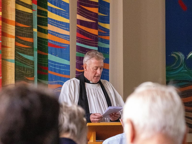 Pictured - The service was held in the Church of St Barbara
Photos by Alex Shute