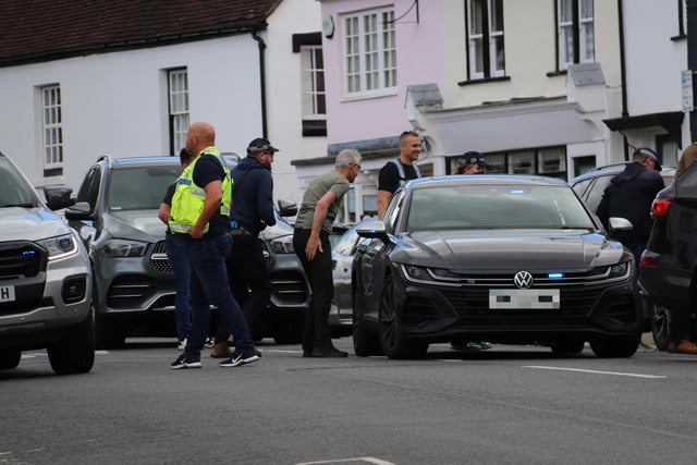 Armed police and unmarked cars spotted in Fareham High Street on June 11, 2024. Picture: Habibur Rahman