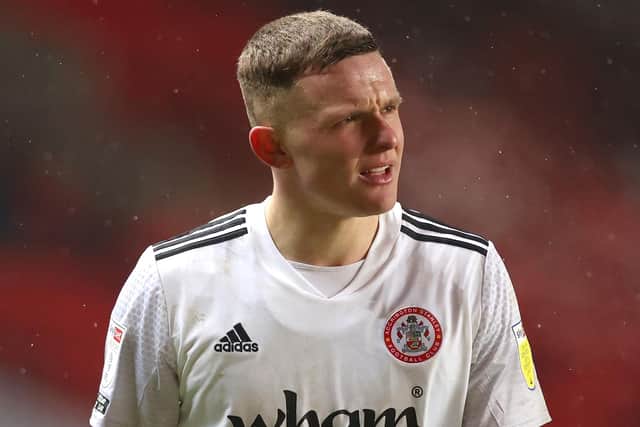 Accrington striker Colby Bishop Picture: James Chance/Getty Images