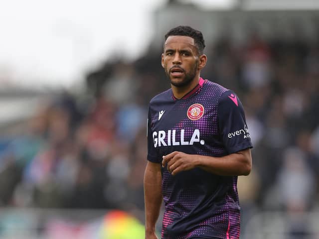 Nathan Thompson is suspended for Pompey's League One trip to Stevenage on Saturday