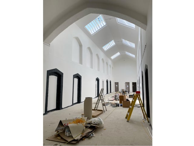 Part of a series of pictures inside Kingston Prison taking during work to redevelop the building as a residential block in 2021-22 - 'Old Portsmouth Gaol'. Picture by Grant Capstick Photography