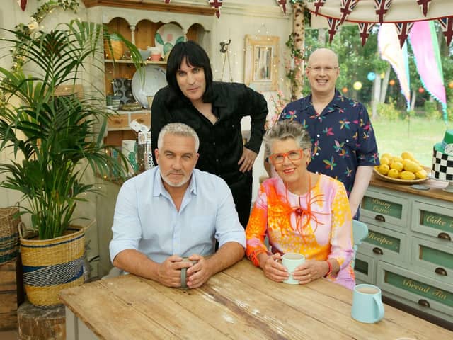 Judges Prue Leith and Paul Hollywood will be joined by hosts Noel Fielding and Matt Lucas for this year's Great Christmas Bake Off.