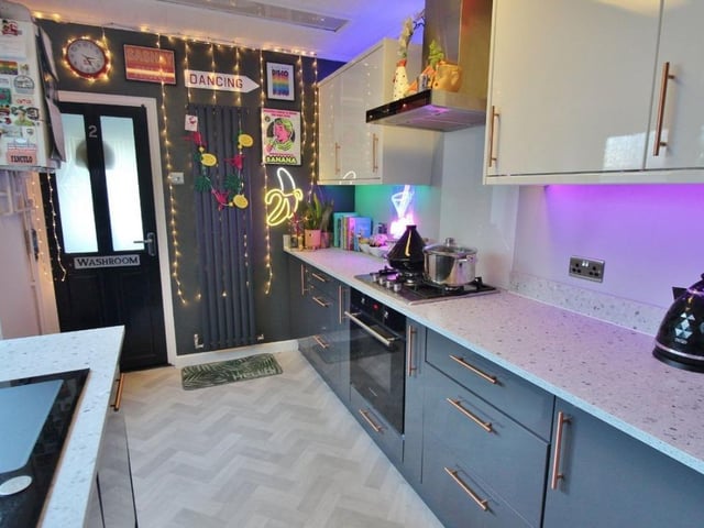 This home is close to public transport links and schools.