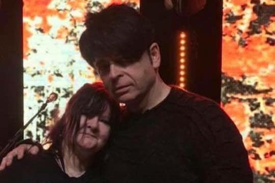 Wend Feltham with musician Gary Numan at the Pyramids in Portsmouth in 2017