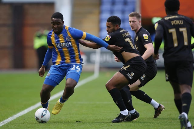 Shrewsbury picked up 23 points over the period, playing 13 matches, winning seven and posting  goal difference of two. Picture: Joe Dent/JMP