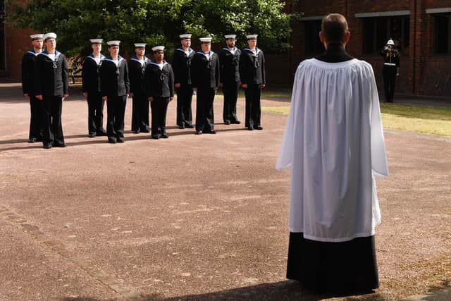 Trainees reflected on the loss of their predecessors as the Last Post was played.