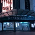 The site of the former Debenhams store in Commercial Road, photographed at 10.20pm on March 25. Picture: Richard Lemmer