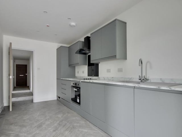 The property is leasehold and it comes with two bedrooms, two bathrooms and a reception room.