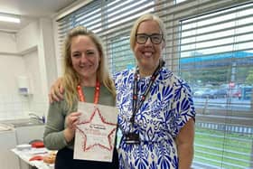 Slimming World member Jo Lockwood who is 5st 11 lbs lighter with Consultant, Mel Knibbs