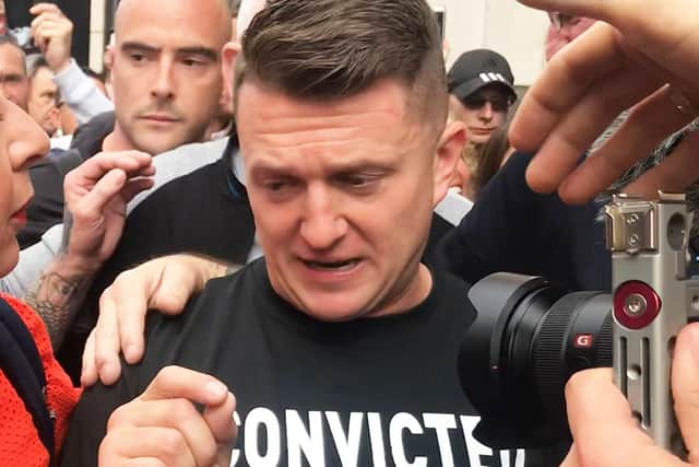 Tommy Robinson. Picture: Henry Vaughan/PA Wire