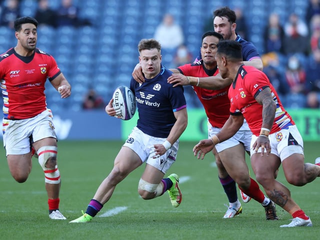 Adapted well to the full-back role and was a constant menace to the Tongan defence with his darting runs. On the receiving end of some big hits. 7