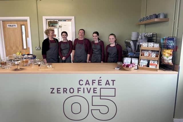 Staff at the relaunched Cafe at Zero Five.