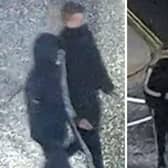 Police have issued pictures of two people linked to the robbery. Picture: Hampshire and Isle of Wight Constabulary.