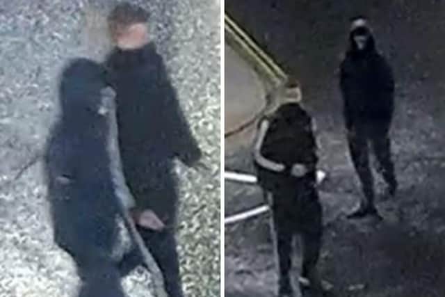 Police have issued pictures of two people linked to the robbery. Picture: Hampshire and Isle of Wight Constabulary.