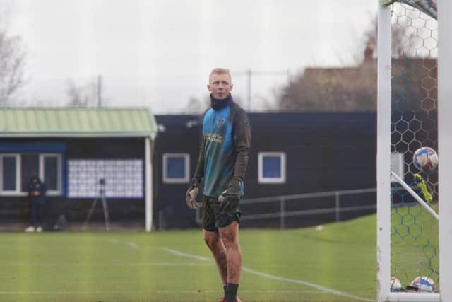 Aussie keeper Jacob Chapman is training with Pompey. Picture: Habibur Rahman