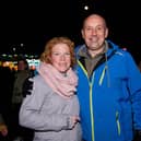 Fireworks at King George V Playing Field, Cosham, Portsmouth on Wednesday 9th November 2022Pictured:  Maura Read and Steve WeatherillPicture: Habibur Rahman